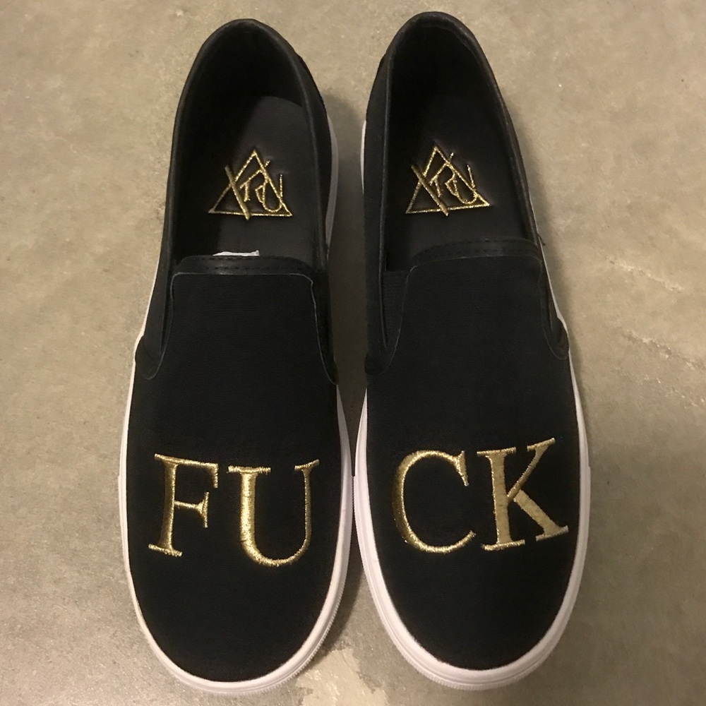 YRU Fuck slip on sneaker BRAND NEW